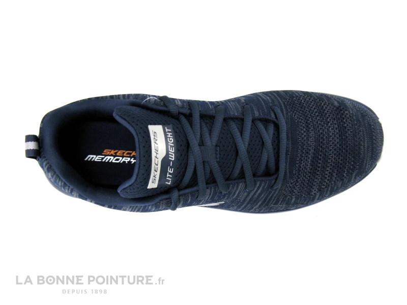 Skechers Track Front Runner Bleu Marine - Basket Sport Homme 6 Skechers Track Front Runner Bleu Marine - Basket Sport Homme – Image 6