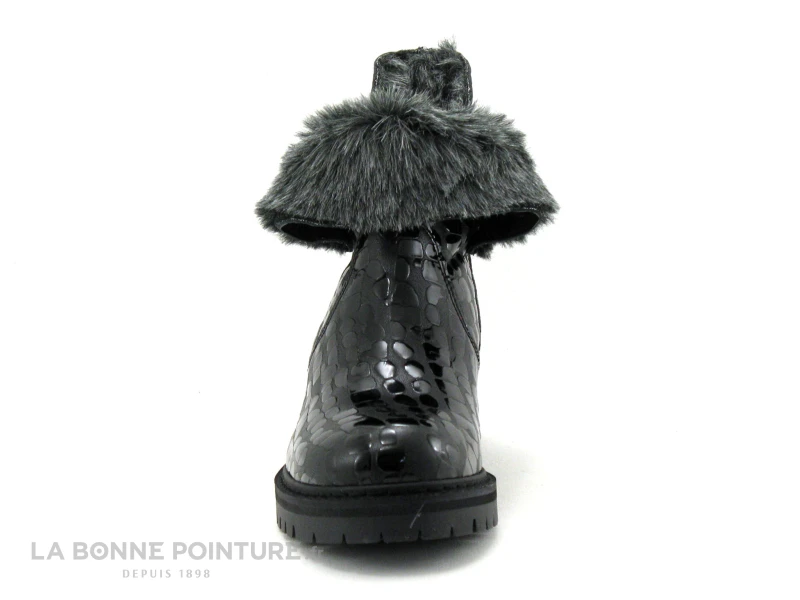 Hooper JUNO Croco Noir - Bottine Femme Interieur Fourrure 3 Hooper JUNO Croco Noir - Bottine Femme Interieur Fourrure – Image 3