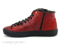 Morans GRALU Rouge - Basket Montante Femme - Fourrure Grise -Optimal Chaussures Magasin cd24607c73b9e66c561f35ea11d5d5ef img 3500.jpg 175716