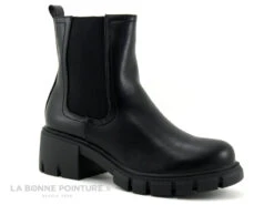 The Divine Factory MR4556 - Noir - Bottine Semelle Epaisse Femme
