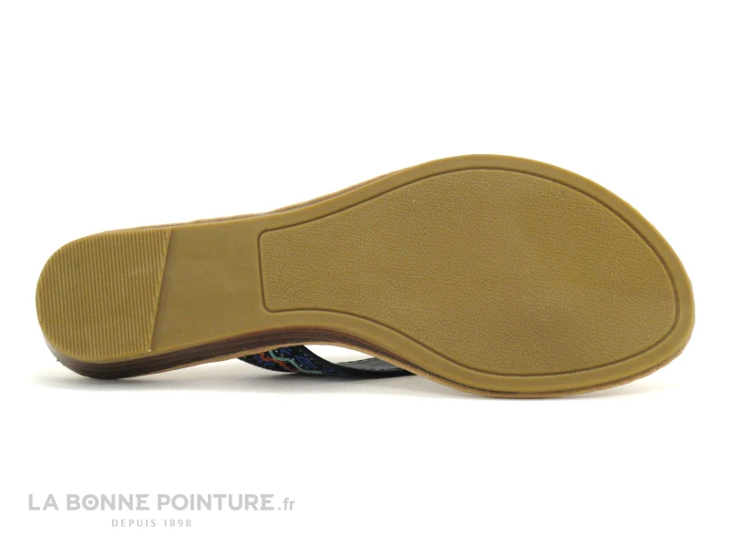 Metty KLORA Noir - Ethnic - Broderies - Tong Femme 4 Metty KLORA Noir - Ethnic - Broderies - Tong Femme – Image 4