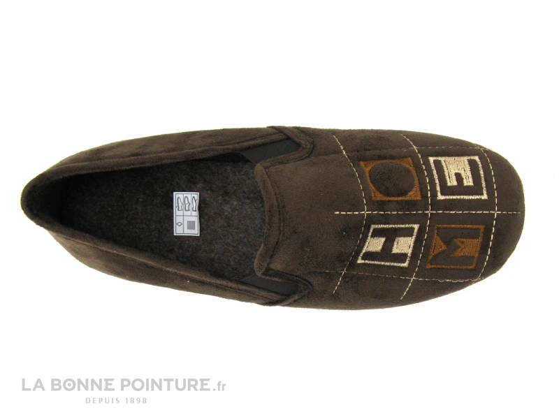Koyuk 530776 Choco - Chausson Homme Velours Marron HOME 3 Koyuk 530776 Choco - Chausson Homme Velours Marron HOME â Image 3