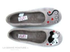 Ouf TRALY Taupe - Souris Bonnet Noir - Coeurs - Pantoufle Ballerine 8 Ouf TRALY Taupe - Souris Bonnet Noir - Coeurs - Pantoufle Ballerine -Optimal Chaussures Magasin cd24607c73b9e66c561f35ea11d5d5ef img 3737.jpg 176121