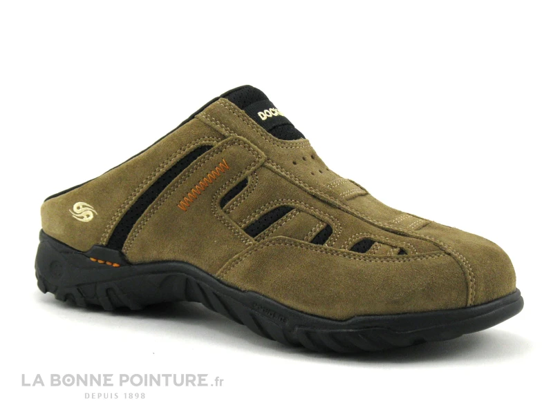 Dockers 36LI005-200420 Stone - Sabot Homme Cuir Velours Beige 1 Dockers 36LI005-200420 Stone - Sabot Homme Cuir Velours Beige