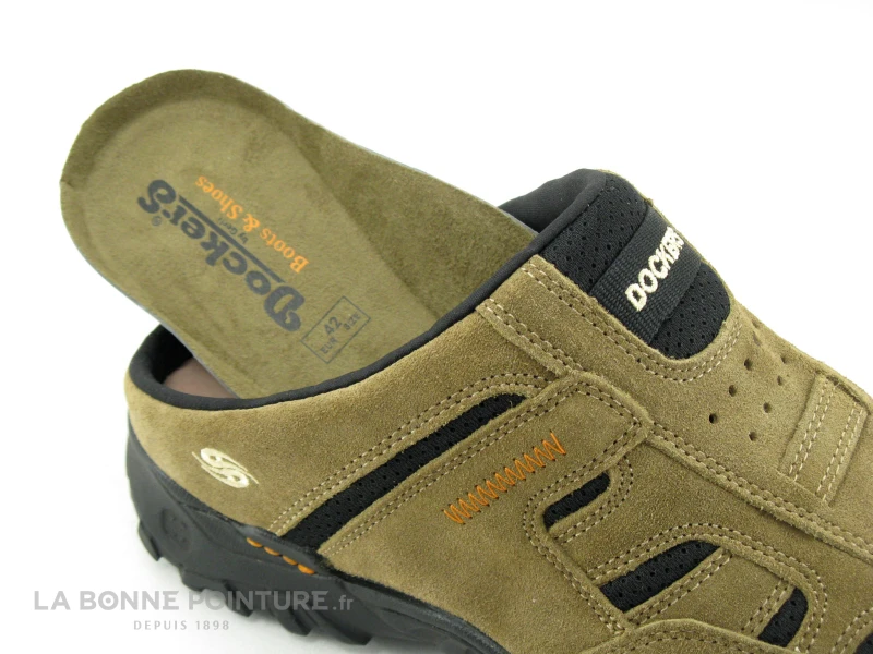 Dockers 36LI005-200420 Stone - Sabot Homme Cuir Velours Beige 5 Dockers 36LI005-200420 Stone - Sabot Homme Cuir Velours Beige – Image 5