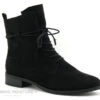 Marco Tozzi 2-25112-27 Black - Bottine Lacet En Velours Noir