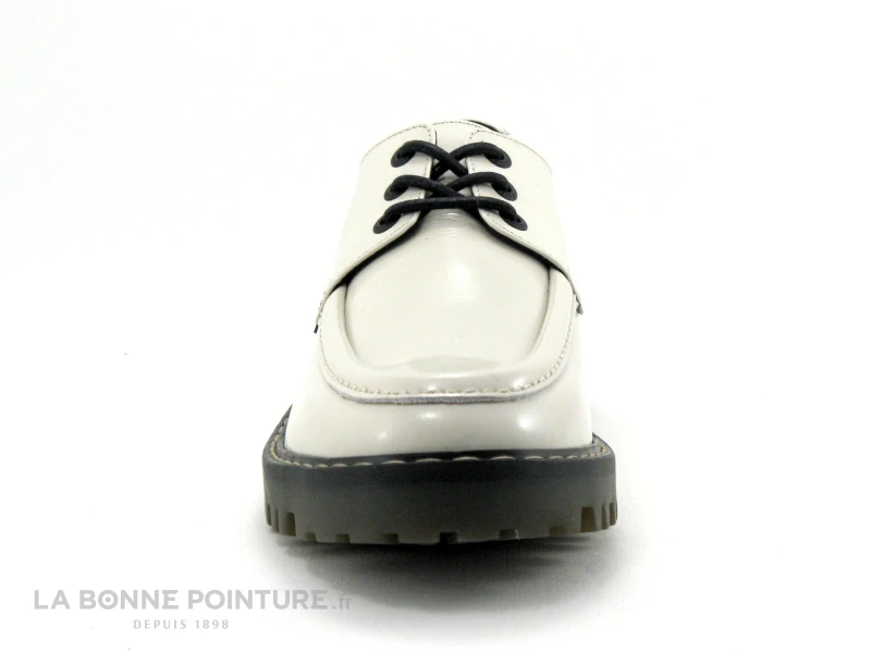 Kickers KICK DECKLOW Blanc Casse Vernis - 911270 - Derbi Femme 2 Kickers KICK DECKLOW Blanc Casse Vernis - 911270 - Derbi Femme â Image 2