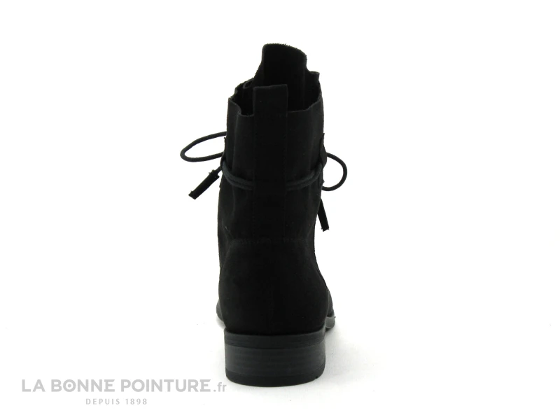 Marco Tozzi 2-25112-27 Black - Bottine Lacet En Velours Noir 4 Marco Tozzi 2-25112-27 Black - Bottine Lacet En Velours Noir â Image 4
