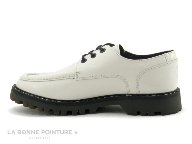 Kickers KICK DECKLOW Blanc Casse Vernis - 911270 - Derbi Femme 3 Kickers KICK DECKLOW Blanc Casse Vernis - 911270 - Derbi Femme â Image 3