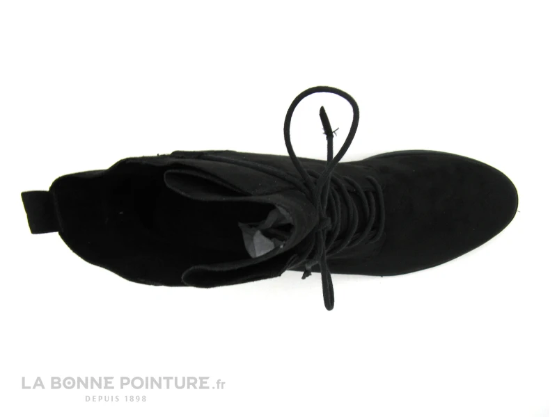 Marco Tozzi 2-25112-27 Black - Bottine Lacet En Velours Noir 6 Marco Tozzi 2-25112-27 Black - Bottine Lacet En Velours Noir â Image 6