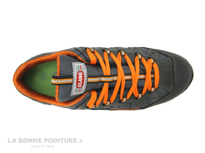 Olang ZENITH Tex - Gris Orange - Chaussure Randonnee Homme 7 Olang ZENITH Tex - Gris Orange - Chaussure Randonnee Homme – Image 7
