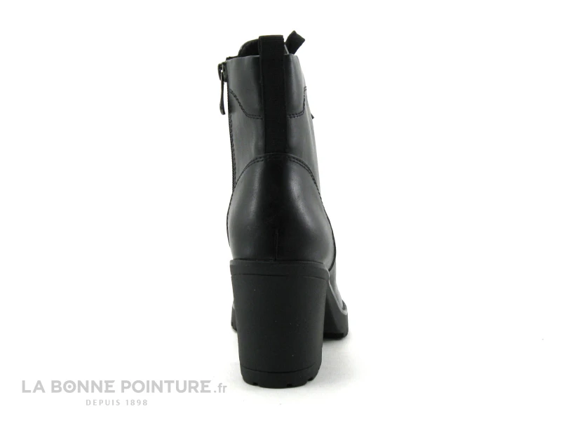 Marco Tozzi 2-25204-27 - Bottine Noire A Lacet Avec Talon Haut Epais 4 Marco Tozzi 2-25204-27 - Bottine Noire A Lacet Avec Talon Haut Epais â Image 4