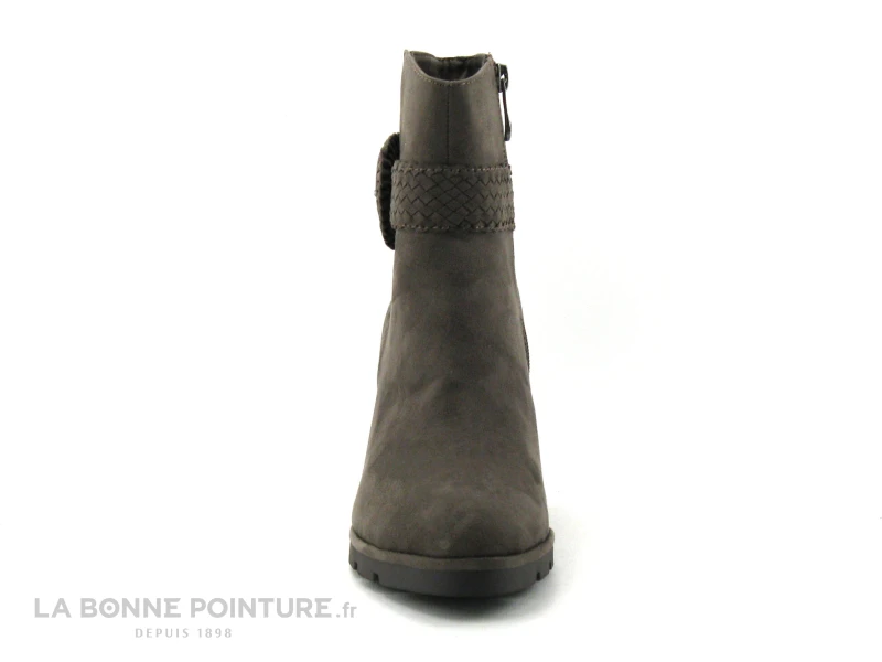 Marco Tozzi 2-25841-27 Pepper - Boots Marron Talon Haut - Bride Tressee 2 Marco Tozzi 2-25841-27 Pepper - Boots Marron Talon Haut - Bride Tressee – Image 2