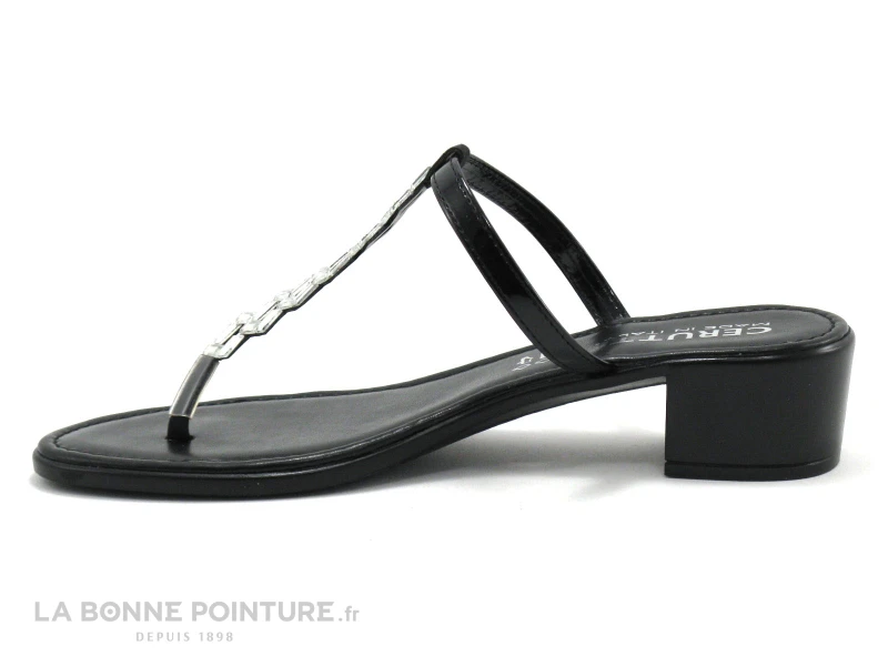 Cerutti 19262 Noir Entre-doigts Talon Carre 3 Cerutti 19262 Noir Entre-doigts Talon Carre â Image 3