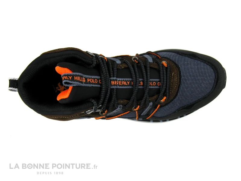 Beverly Hills Polo Club HM6011 - Marron Noir Orange - Basket Montante H 6 Beverly Hills Polo Club HM6011 - Marron Noir Orange - Basket Montante H – Image 6