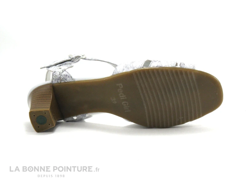 Pedi Girl BAO Blanc Argent - Nu-pieds Talon 7 Pedi Girl BAO Blanc Argent - Nu-pieds Talon â Image 7