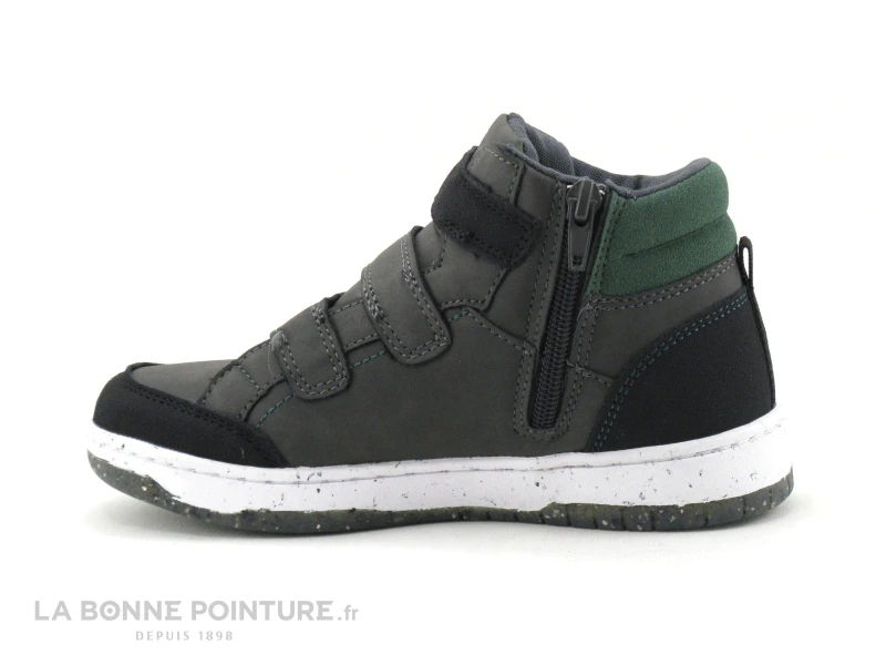 Alma Planete ECKOS - 3 Velcros - Gris Vert Noir - Basket Montante GARCON 3 Alma Planete ECKOS - 3 Velcros - Gris Vert Noir - Basket Montante GARCON â Image 3