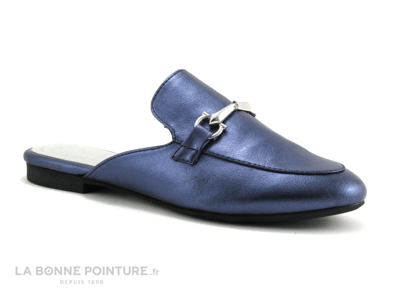 Marco Tozzi 2-27300-22 Navy Metallic - Sabot Mode Femme 1 Marco Tozzi 2-27300-22 Navy Metallic - Sabot Mode Femme