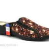 Fargeot ZABOU Bordeaux - Feuillage - Pantoufle Mule Femme