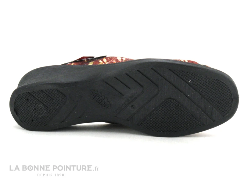 Fargeot ZABOU Bordeaux - Feuillage - Pantoufle Mule Femme 6 Fargeot ZABOU Bordeaux - Feuillage - Pantoufle Mule Femme – Image 6