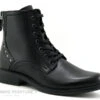 Lily Mood FADDY Noir - P663401 - Bottine Lacet Et Zip