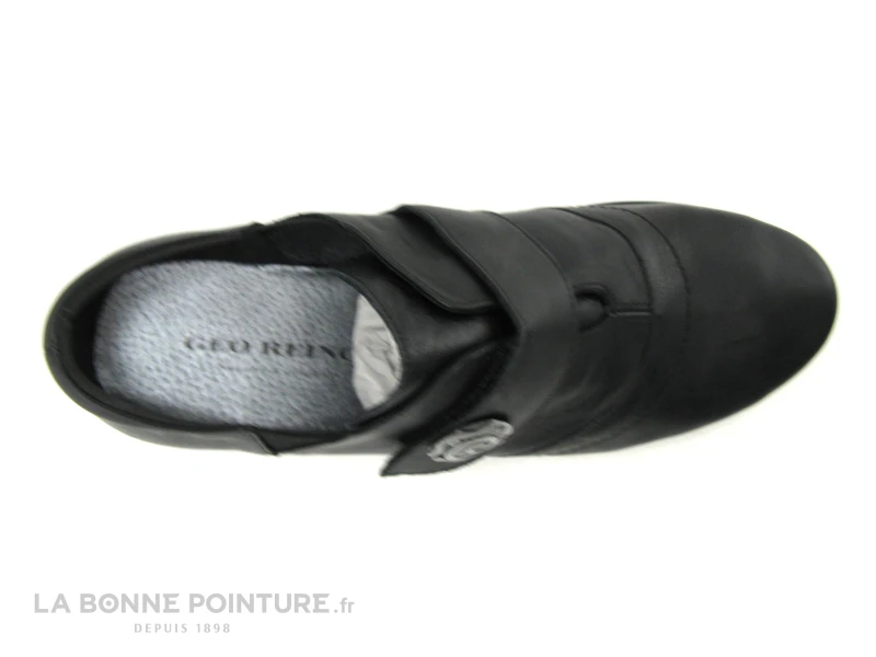Geo Reino CESITA Fripe Noir - Escarpin Petit Talon - Bride Velcro 6 Geo Reino CESITA Fripe Noir - Escarpin Petit Talon - Bride Velcro – Image 6