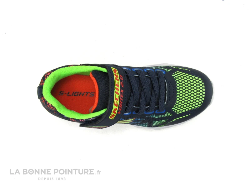 Skechers 400602L - VORTEX 2-0 - Bleu Vert Multi - Sneakers GARCON 6 Skechers 400602L - VORTEX 2-0 - Bleu Vert Multi - Sneakers GARCON â Image 6