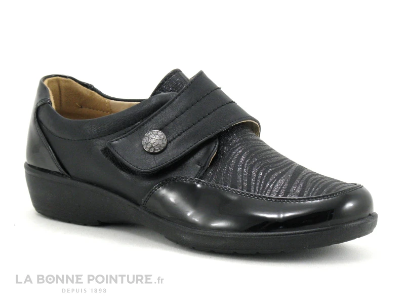 Sweet R CENTAINE Noir - Chaussure Basse Femme Avec Scratch 1 Sweet R CENTAINE Noir - Chaussure Basse Femme Avec Scratch