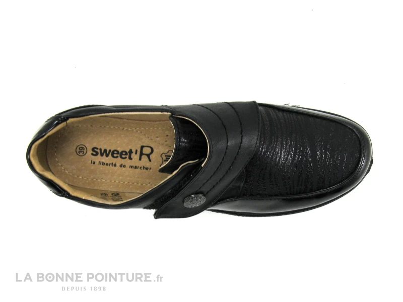 Sweet R CENTAINE Noir - Chaussure Basse Femme Avec Scratch 4 Sweet R CENTAINE Noir - Chaussure Basse Femme Avec Scratch â Image 4