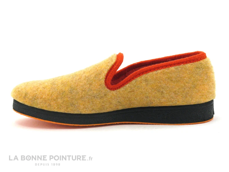 Semelflex SUPER ROSIE Jaune Orange - Charentaise Femme 2 Semelflex SUPER ROSIE Jaune Orange - Charentaise Femme â Image 2