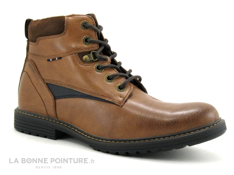 Ektik GRANOLA Marron - Bottillon Homme Avec Lacet Et Zip 5 Ektik GRANOLA Marron - Bottillon Homme Avec Lacet Et Zip – Image 5