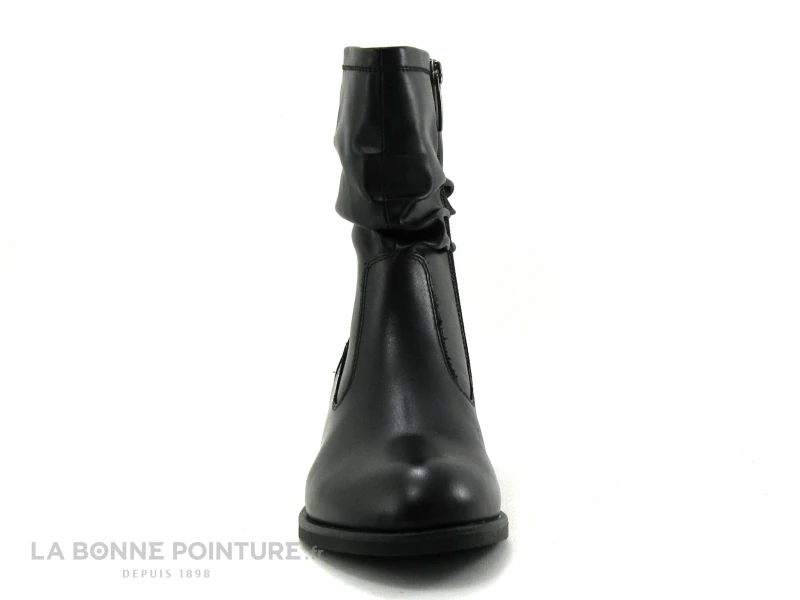Tamaris Black 1-25055-25 Bottines Noires Plissees A Zip 2 Tamaris Black 1-25055-25 Bottines Noires Plissees A Zip – Image 2