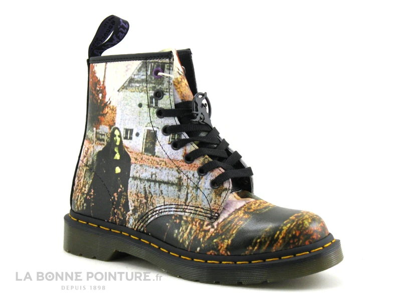 Dr. Martens Dr Martens 1460 Black Sabbath 26315102 Multi Black - Bottine F 1 Dr. Martens Dr Martens 1460 Black Sabbath 26315102 Multi Black - Bottine F