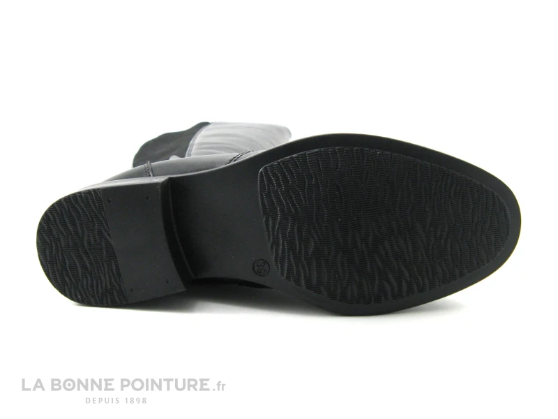 Lily Mood FIXE Noir - Botte Femme Avec Partie Elastique 7 Lily Mood FIXE Noir - Botte Femme Avec Partie Elastique â Image 7