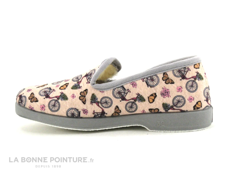 Maison Espadrille 7631 - Charentaise Velo Beige - Chausson Femme 3 Maison Espadrille 7631 - Charentaise Velo Beige - Chausson Femme – Image 3