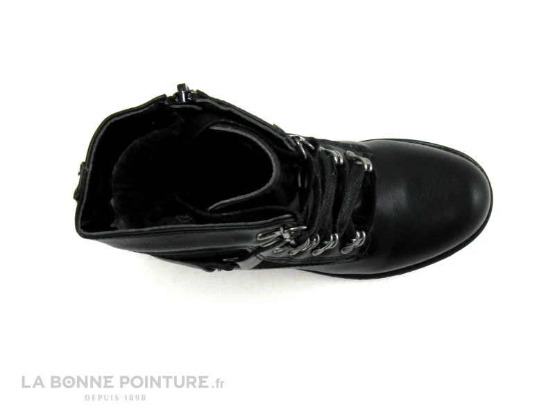 Wipop DALLIA Noir - Bottillon Fille Lacet Et Zip 6 Wipop DALLIA Noir - Bottillon Fille Lacet Et Zip – Image 6