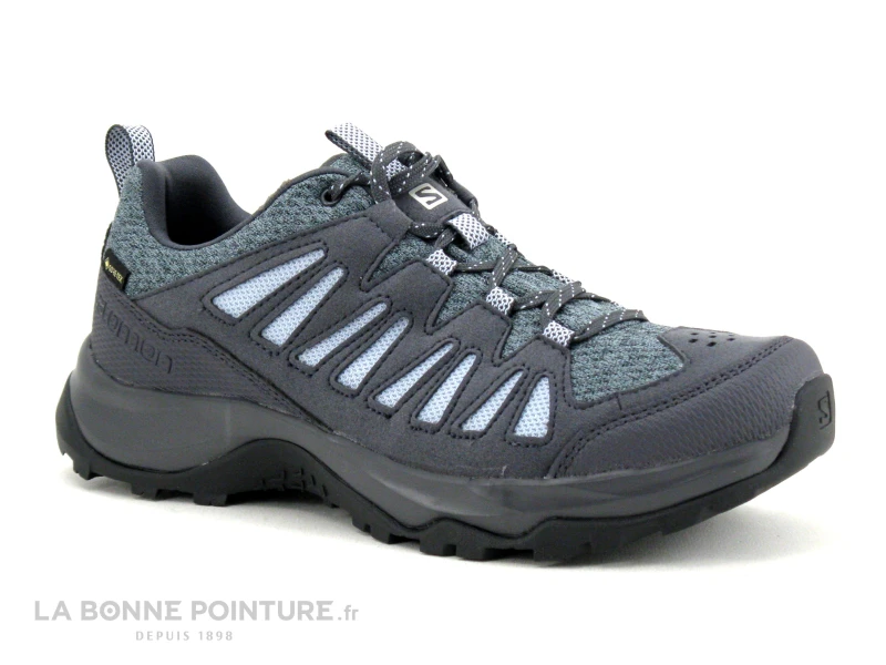 Salomon EOS GTX Ebony Zen Blue - L41719600 - Chaussure Randonnee Femme 1 Salomon EOS GTX Ebony Zen Blue - L41719600 - Chaussure Randonnee Femme