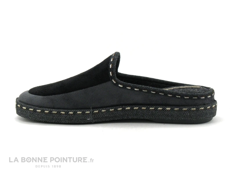 Koyuk Dinamic 42226 Gris Fonce - Noir - Pantoufle Homme 2 Koyuk Dinamic 42226 Gris Fonce - Noir - Pantoufle Homme â Image 2