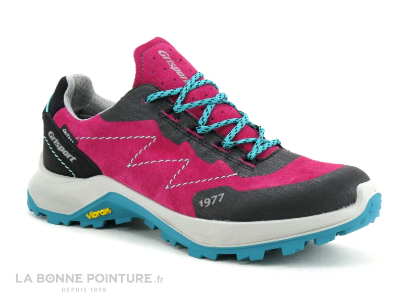 Grisport 14701V19G - Fuchsia - Noir - Turquoise - Basket Rando Femme 5 Grisport 14701V19G - Fuchsia - Noir - Turquoise - Basket Rando Femme – Image 5