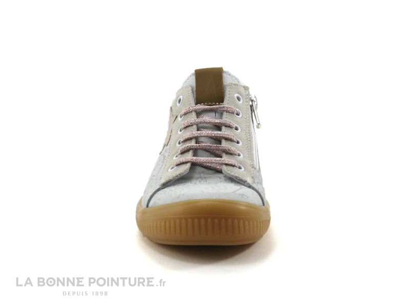 Bopy SANPAOLI Blanc - Etoile Rose - Basket Ville Fille 2 Bopy SANPAOLI Blanc - Etoile Rose - Basket Ville Fille â Image 2