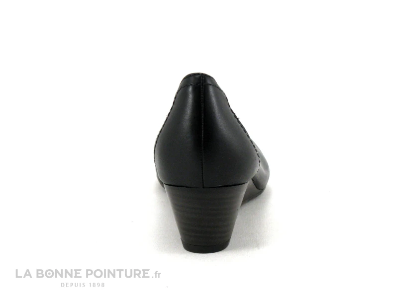 Tamaris 1-22320-20 Black - Escarpin Compense En Cuir Noir 4 Tamaris 1-22320-20 Black - Escarpin Compense En Cuir Noir â Image 4