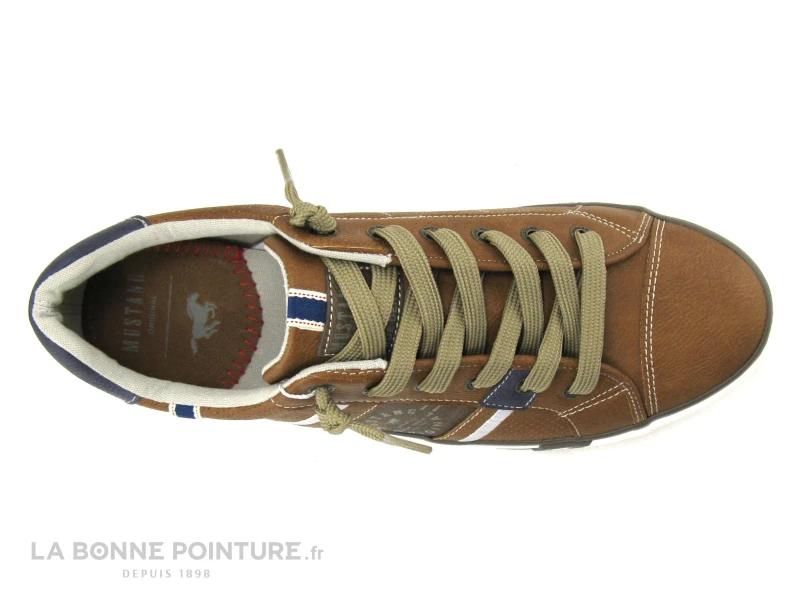 Mustang 4072-317-307 Cognac - Basket Basse Homme Marron 6 Mustang 4072-317-307 Cognac - Basket Basse Homme Marron – Image 6