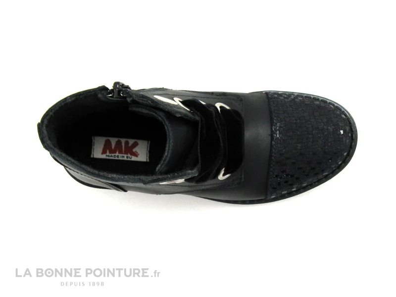 MKids MESALE MK2778D8IA - Noir - Lacet Velours - Boots Fille 6 MKids MESALE MK2778D8IA - Noir - Lacet Velours - Boots Fille – Image 6