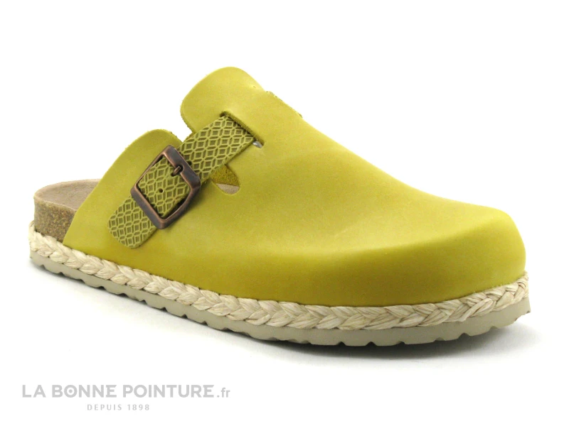 Morans JOKELA Moutarde - Sabot Mode Femme Cuir Jaune 1 Morans JOKELA Moutarde - Sabot Mode Femme Cuir Jaune