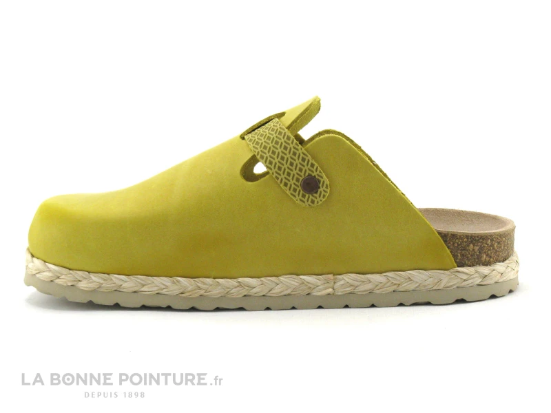 Morans JOKELA Moutarde - Sabot Mode Femme Cuir Jaune 3 Morans JOKELA Moutarde - Sabot Mode Femme Cuir Jaune – Image 3
