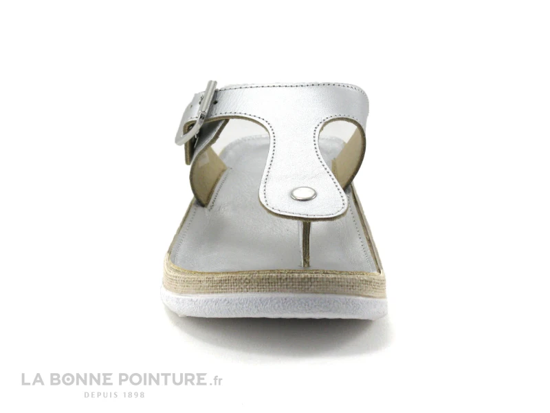 Flex Is PETUNIAC Argento - Tong Femme Reglable Cuir Argent 2 Flex Is PETUNIAC Argento - Tong Femme Reglable Cuir Argent – Image 2