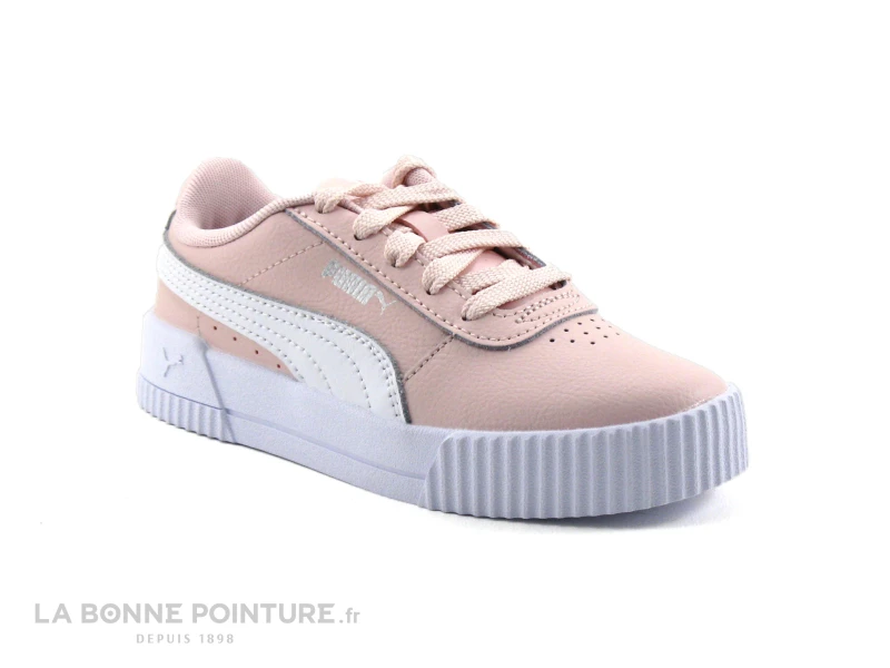 Puma PS CARINA 370678Y33 - Basket Fille Rose Et Blanche 5 Puma PS CARINA 370678Y33 - Basket Fille Rose Et Blanche â Image 5