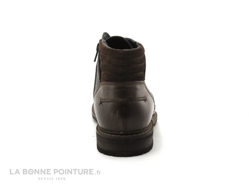 Point D Orgues AUSSIE - Bleu Marine - Marron - Boots Homme 4 Point D Orgues AUSSIE - Bleu Marine - Marron - Boots Homme – Image 4