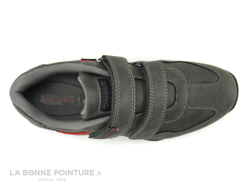 Dockers 44BN006-650120 - Basket Grise Homme - 2 Velcros 6 Dockers 44BN006-650120 - Basket Grise Homme - 2 Velcros – Image 6