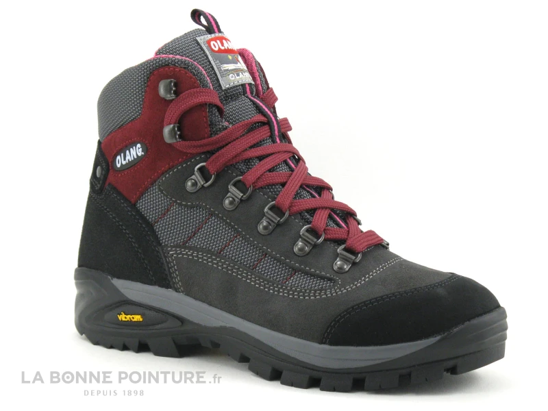 Olang TARVISIO Tex Bordeaux 812 - Chaussure Montante Marche Femme 1 Olang TARVISIO Tex Bordeaux 812 - Chaussure Montante Marche Femme